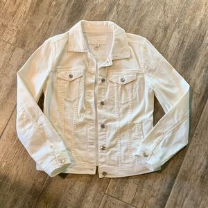 Maurices white/cream denim jacket